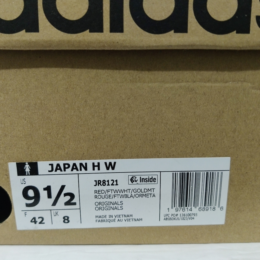 Women's - Adidas Japan High Red White Sneakers JR8121 New In Box - Picture 10 of 12